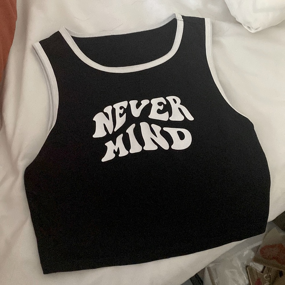 Black crop top